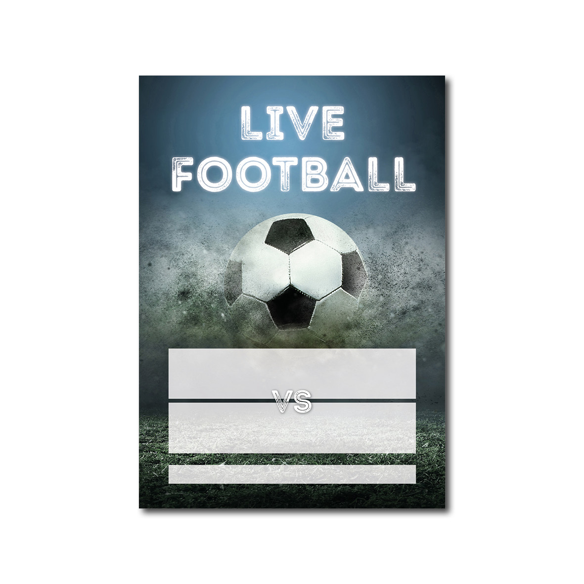 Live Football Next Match Fixture Poster Lords Marketing Shop