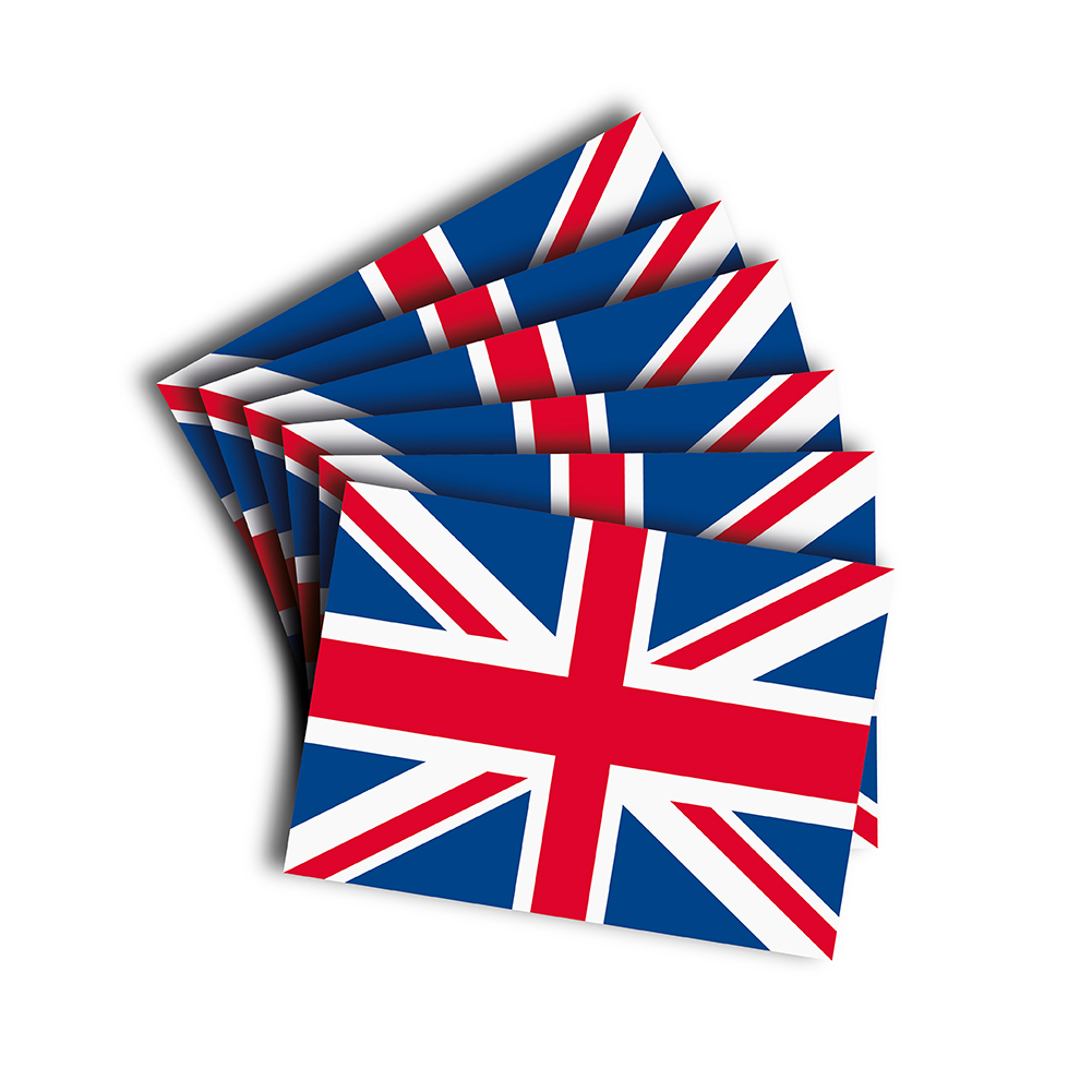 3 X Folding Bike Stickers (Union Jack) - 5x5cm Waterproof Decals For Bikes, Laptops, Gift